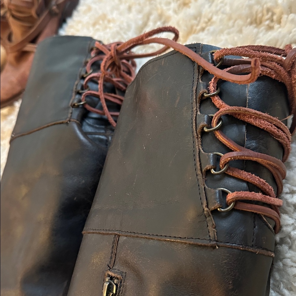 FREEBIRD CYN dark brown leather boots 9 - Picture 5 of 11